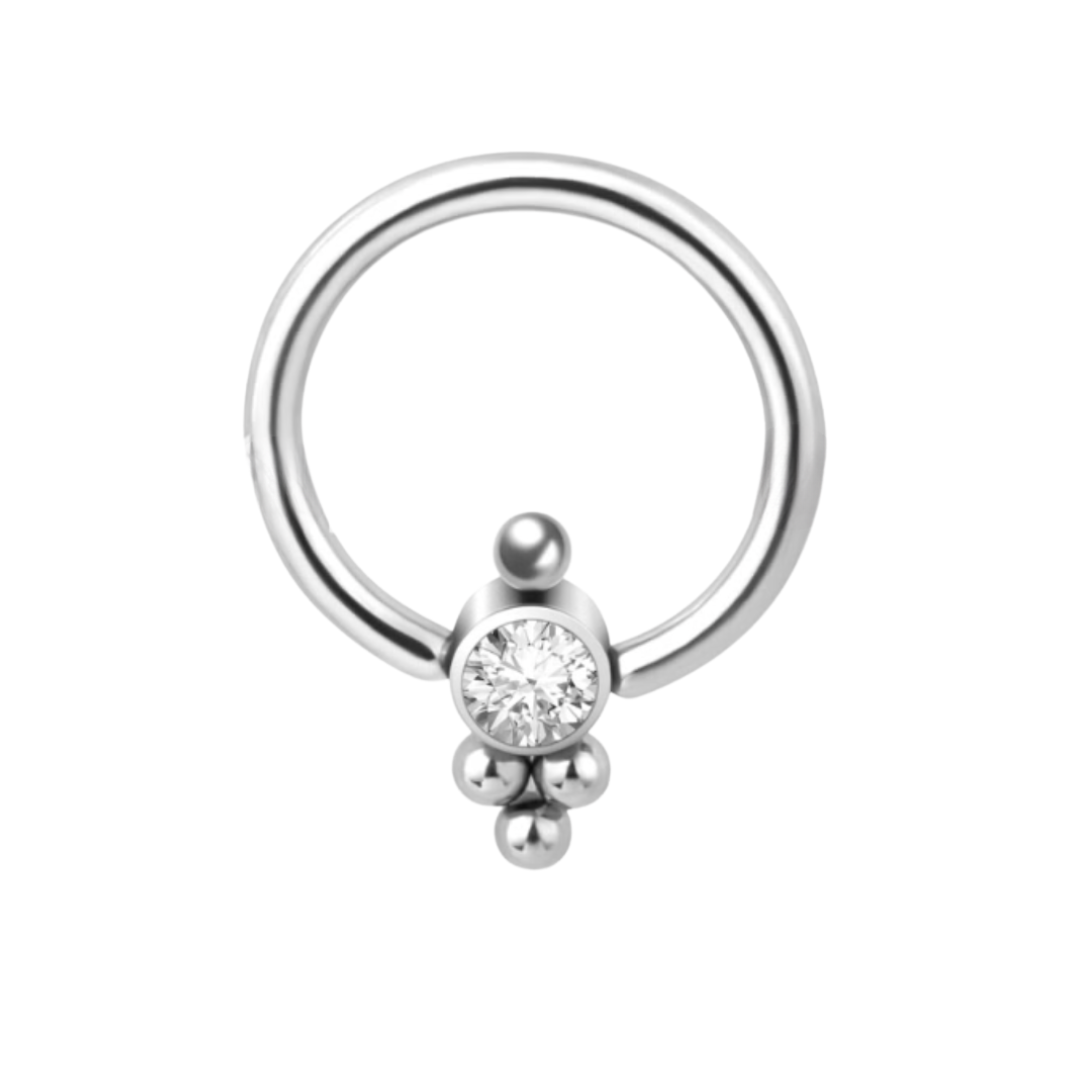 Piercing Captive Titânio 1 Zircônia